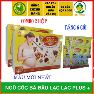 Ngũ cốc bầu lạc lạc plus chính hãng- Ngũ cốc bà bầu lạc lạc chính hãng hộp 30 gói