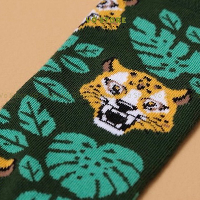 Tất Nam Nữ Mix&Match hoạt hình họa tiết EL LEOPARDO