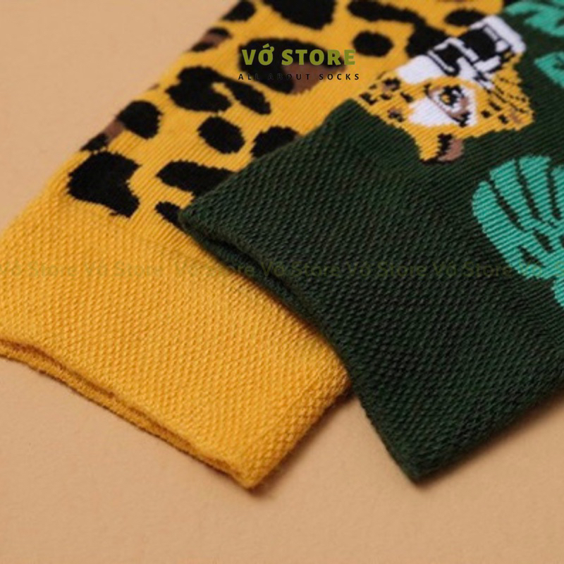 Tất Nam Nữ Mix&Match hoạt hình họa tiết EL LEOPARDO