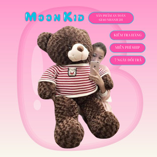 Gấu bông teddy kích thước 1m hàng cao cấp, teddy 1m - moonkid