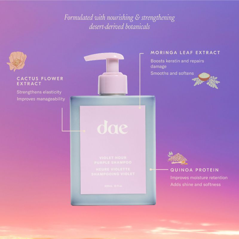 Dầu Gội Tím Điều Chỉnh Tone Màu Tóc Dae Violet Hour Purple Shampoo