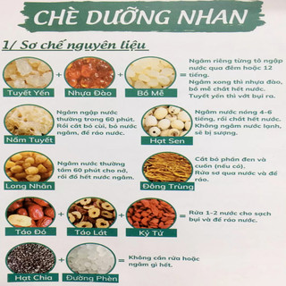 Set Chè Dưỡng Nhan 12 vị 500g
