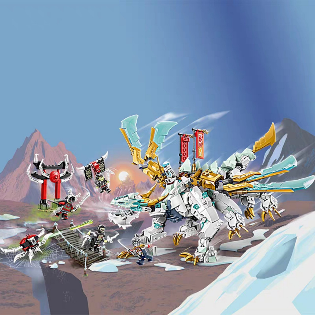 Xếp Hình le-go 71786 Ninja go Leji 7106 Rồng Chúa Của Zane 973 chi tiết