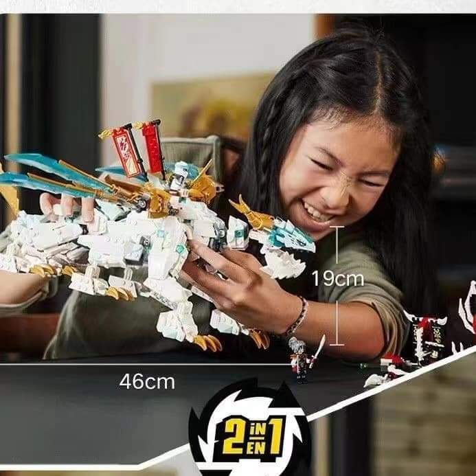 Xếp Hình le-go 71786 Ninja go Leji 7106 Rồng Chúa Của Zane 973 chi tiết