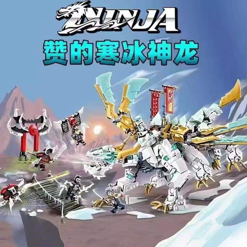 Xếp Hình le-go 71786 Ninja go Leji 7106 Rồng Chúa Của Zane 973 chi tiết