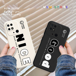 Ốp lưng Xiaomi Redmi 10C-4G / Redmi 10 Ấn Độ / Redmi 10 POWER , viền vuông, in nổi chữ NICE GOOD