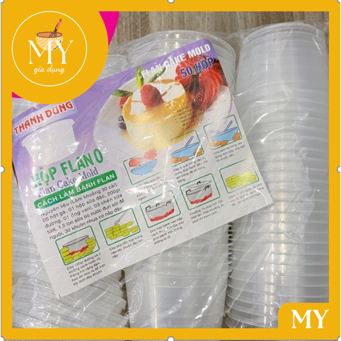 Hũ làm bánh flan Caramen Thanh Dung số 0 120ml có nắp chịu nhiệt an toàn CAO CẤP ( 50 hủ )