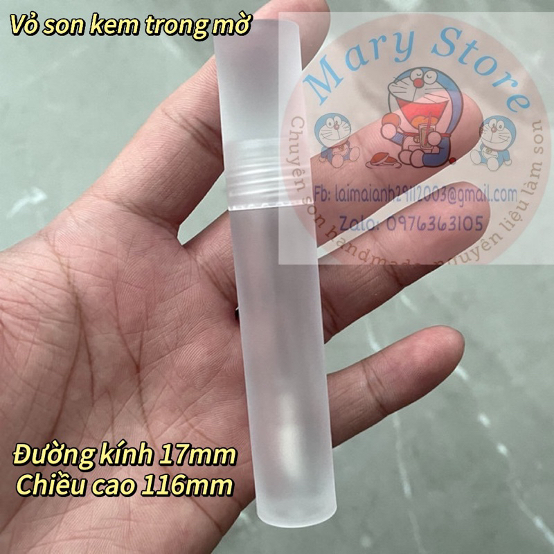 vỏ son kem trong mờ_vỏ son HandMade