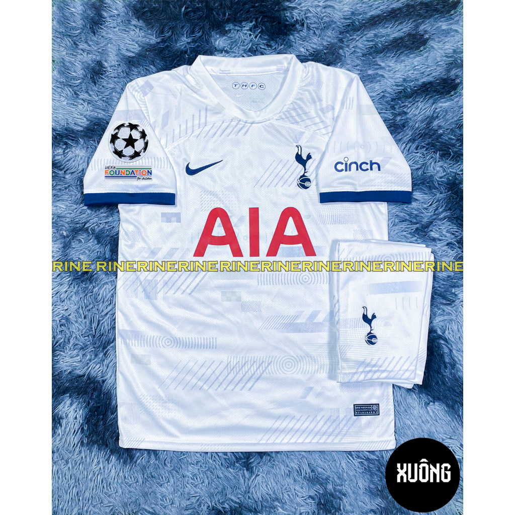Bộ áo bóng đá Tot - tottenham trắng xanh hàng Super thailand 2024-2023 Giống thi đấu