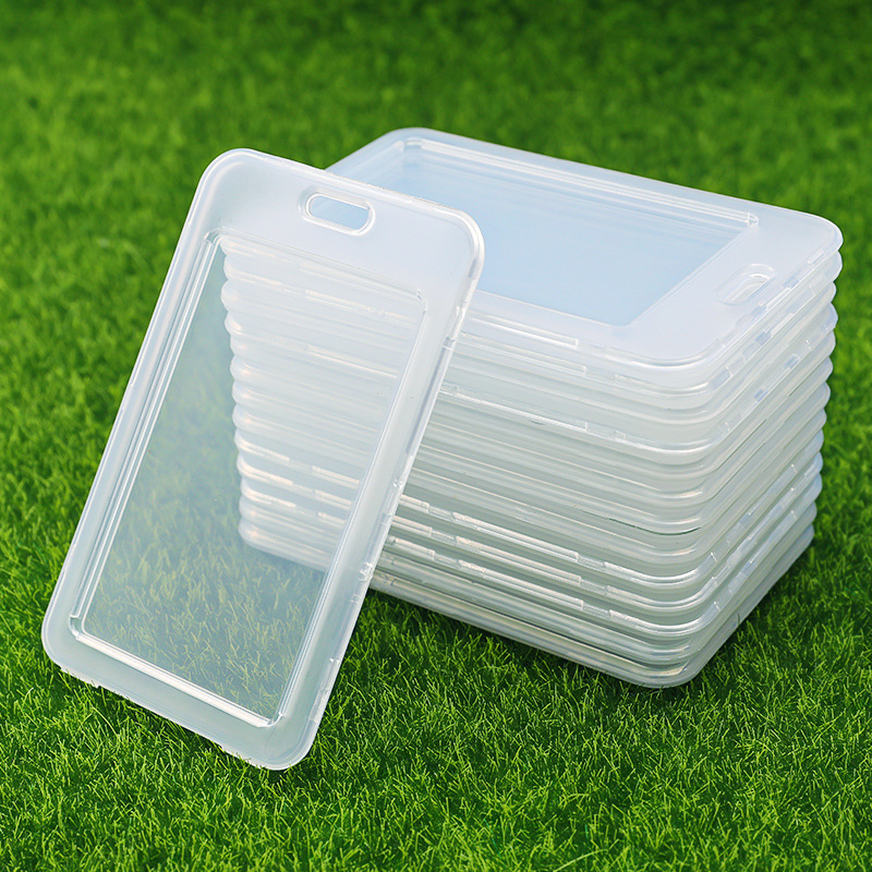 Túi đựng thẻ học sinh sinh viên trơn trong suốt, bao đựng thẻ nhân viên căn cước 11*7cm
