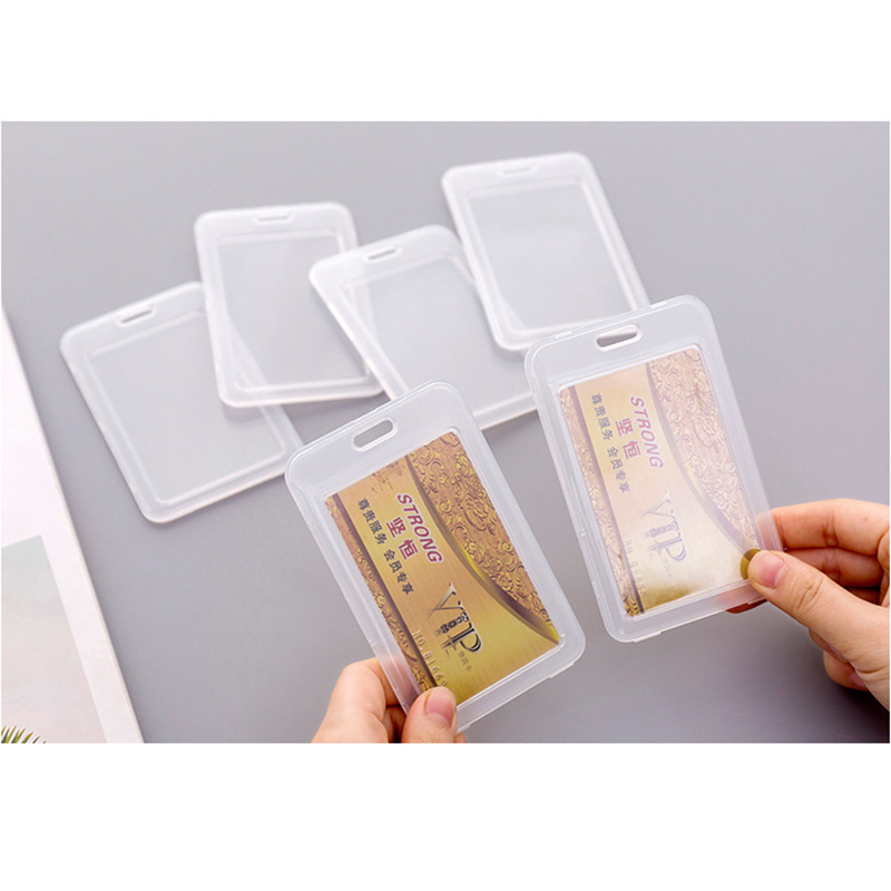 Túi đựng thẻ học sinh sinh viên trơn trong suốt, bao đựng thẻ nhân viên căn cước 11*7cm