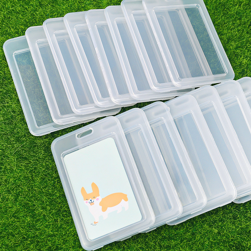 Túi đựng thẻ học sinh sinh viên trơn trong suốt, bao đựng thẻ nhân viên căn cước 11*7cm