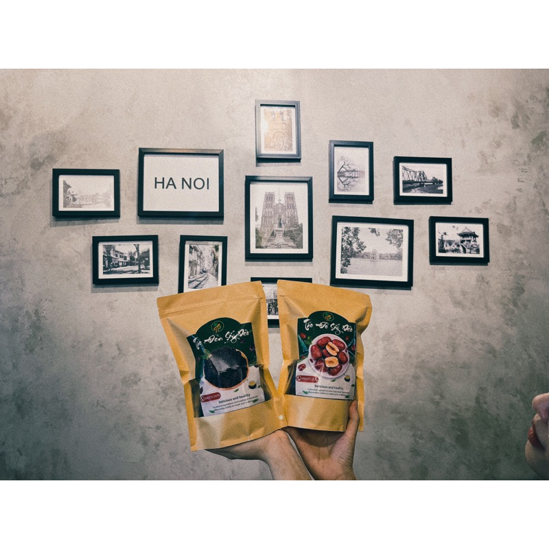 COMBO 500g táo tàu đen và 500g táo  đỏ , Táo sấy dẻo loại ngon chất lượng, ăn vặt trực tiếp phù hợp cho gia đình.