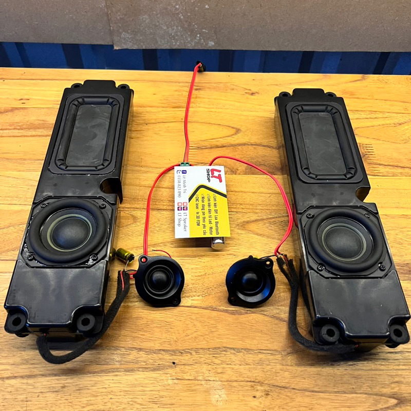 Combo loa 100W bass cực căng gồm 2 cụm siêu bass 30W 2 treble 2W mạch XY-C50H
