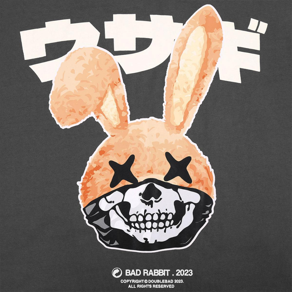 Áo Thun Unisex Bad Rabbit - Skull Mask Rabbit Tee - Local Brand Chính Hãng