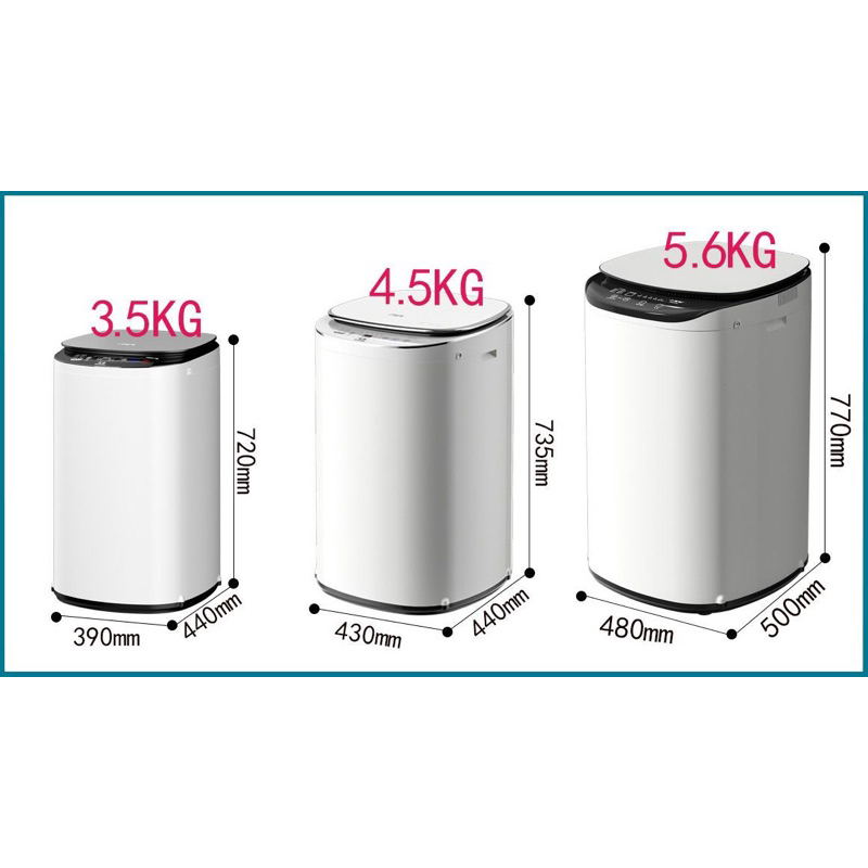 Máy giặt quần áo lót, đồ sơ sinh nhỏ nội địa trung MINI 4.5Kg màu trắng , bảo hành 12 tháng