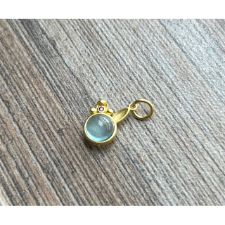 Charm bạc 925 đính Aquamarine
