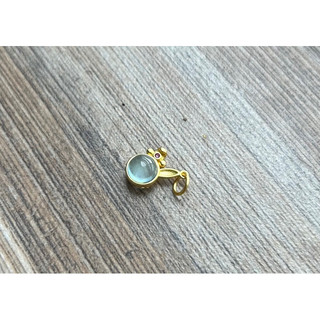 Charm bạc 925 đính Aquamarine