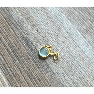 Charm bạc 925 đính Aquamarine