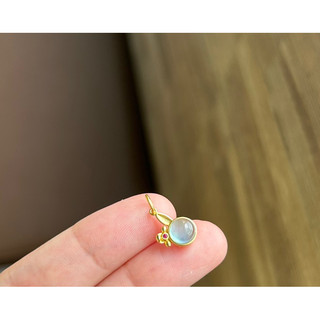 Charm bạc 925 đính Aquamarine