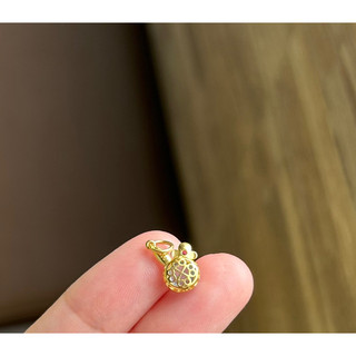 Charm bạc 925 đính Aquamarine