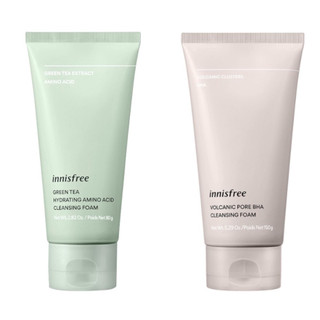 Sữa rửa mặt innisfree tro núi lửa/ trà xanh 150ml