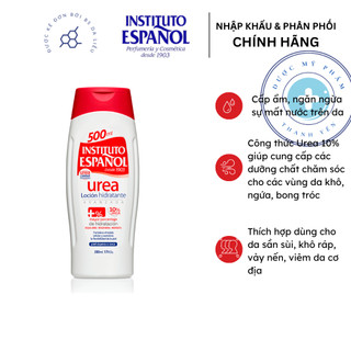 Lotion dưỡng ẩm, giảm khô ngứa Instituto Espanol Urea Body Lotion 500ml dành cho da chàm, vảy nến, viêm da cơ địa