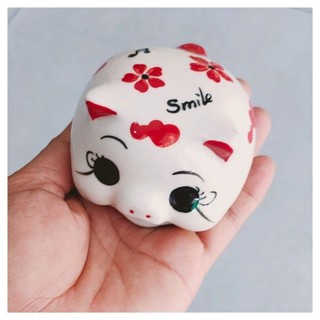 Heo đất sứ mini không bỏ vàng chất liệu sứ bóng đẹp vừa,giao hàng hoạ tiết ngẫu nhiên