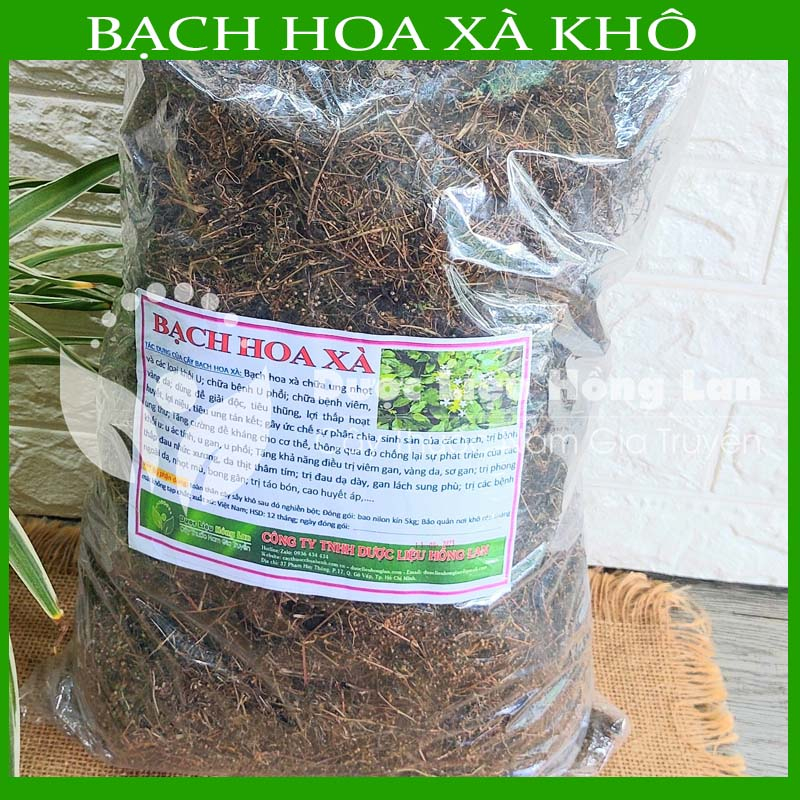 Thảo dược CÂY BẠCH HOA XÀ THIỆT THẢO khô sạch đóng gói 500gram - congtyduoclieuhonglan