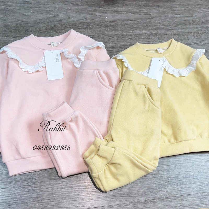 Bộ nỉ mềm cổ bèo