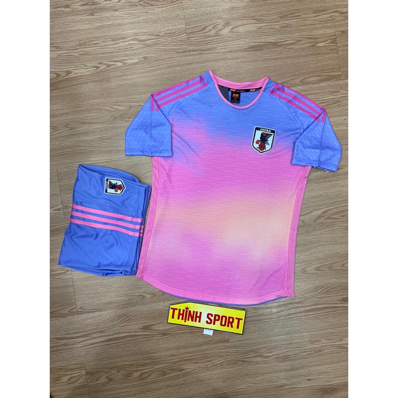 Áo đá banh Tuyển Nhật Bản màu hồng, áo bóng đá in tên số