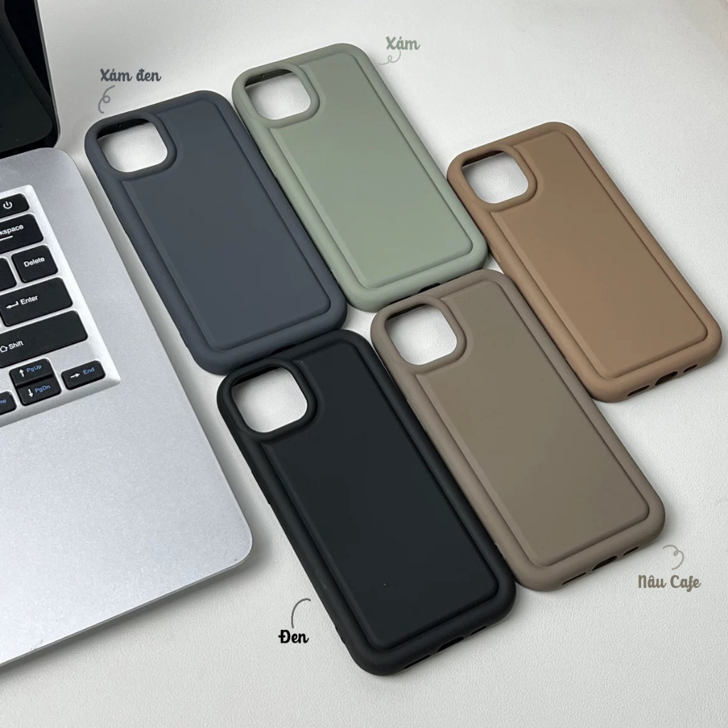 Ốp lưng iphone Basic cạnh vuông Kiểu Bánh Mì 13promax/ 13pro/ 12promax/ 12pro/ 11/ 11promax/ Xsmax/ X