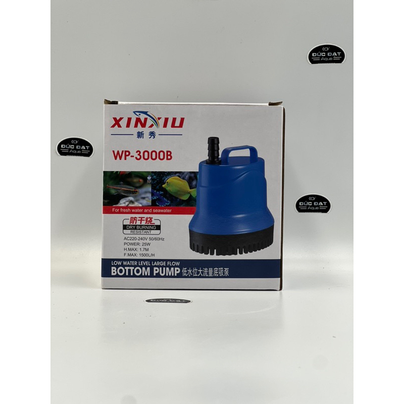 Máy bơm chìm bể cá wp hút đáy bơm hồ koi quạt điều hòa wp bảo hành 1 năm -wp-1000B -2000B-3000B-4000B-5000B-6000B-7000B