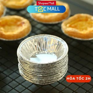 Set 10 khay giấy bạc nướng bánh tart , nướng hàu, đựng sốt chấm nướng - t2cmall