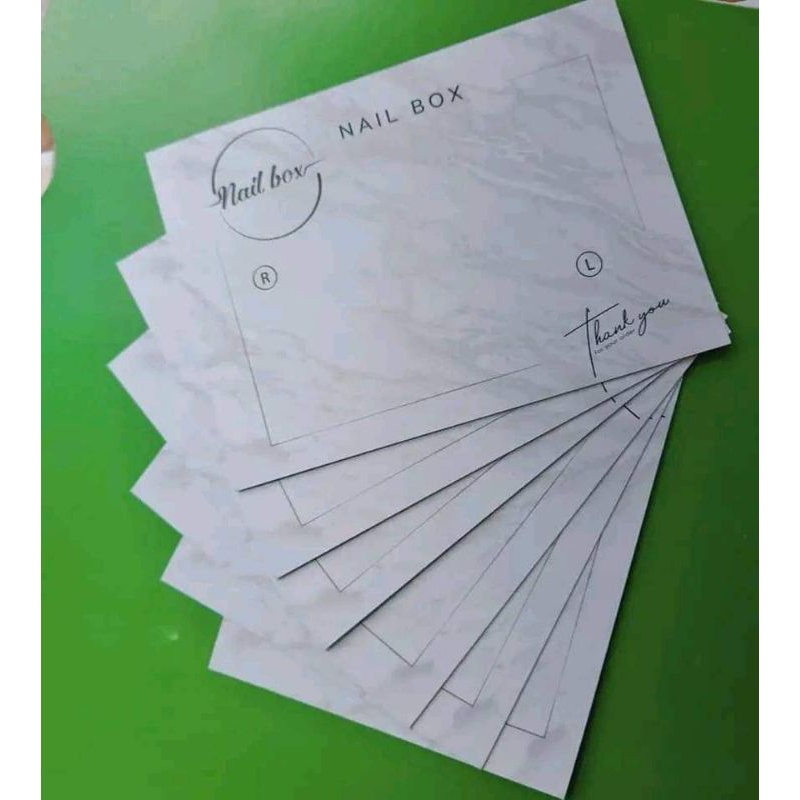 Bìa gắn Nailbox,thẻ gắn móng