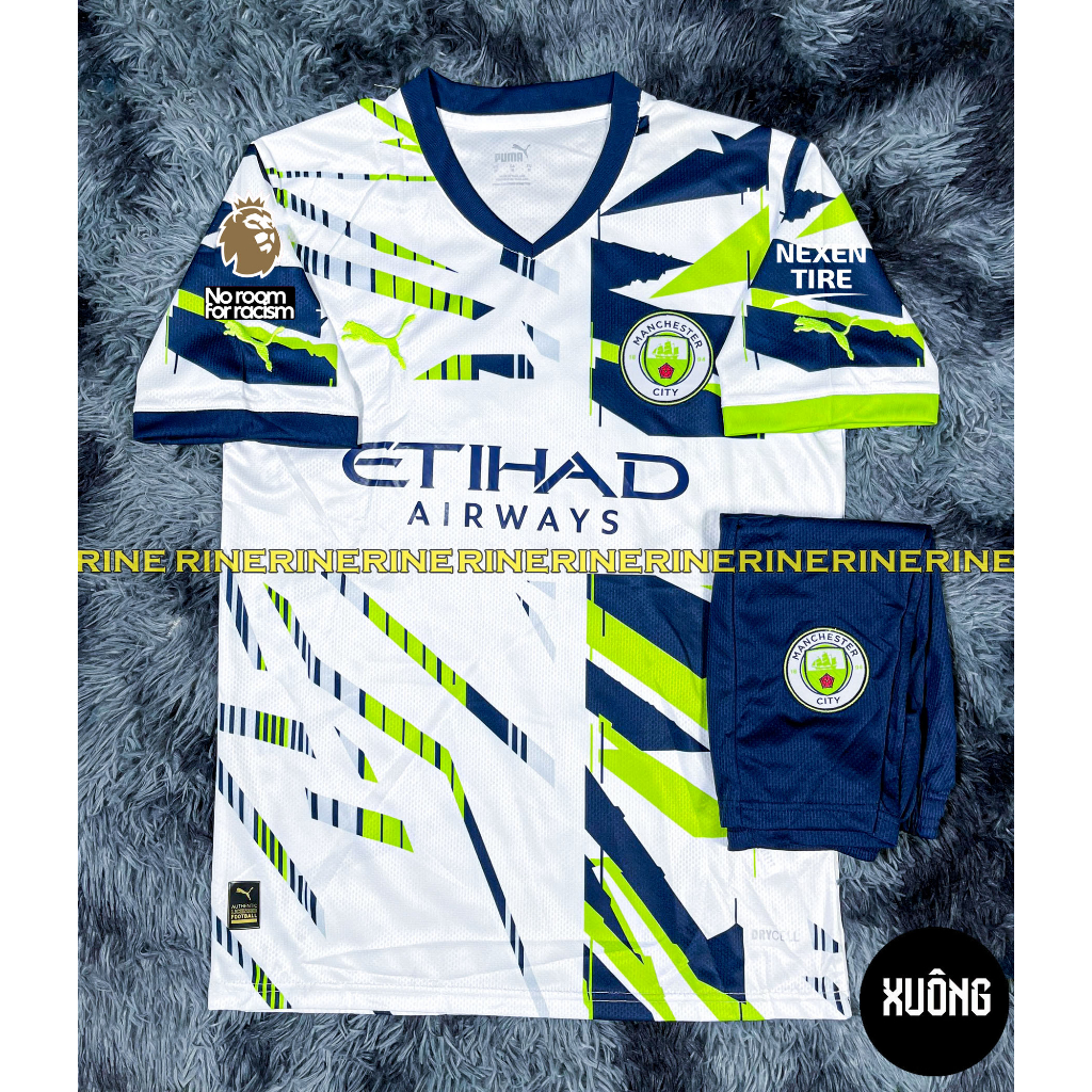 Bộ áo bóng đá MC - Manchester City sân khách Super hàng thailand 2023 - 2024 Giống Thi đấu 100%
