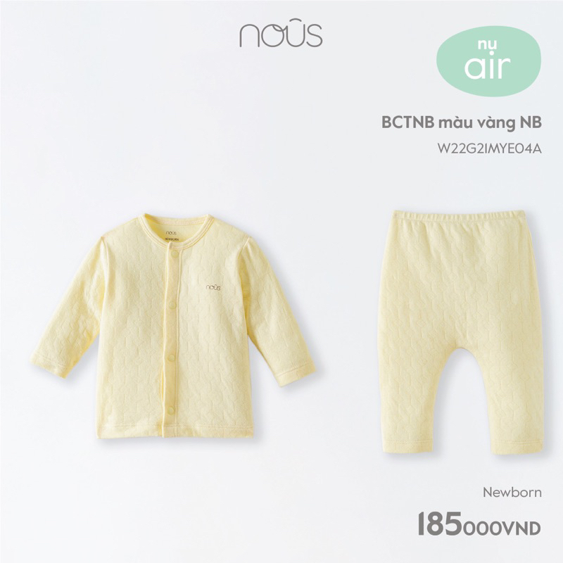 Nous sơ sinh bộ dài tay pettit, nu air
