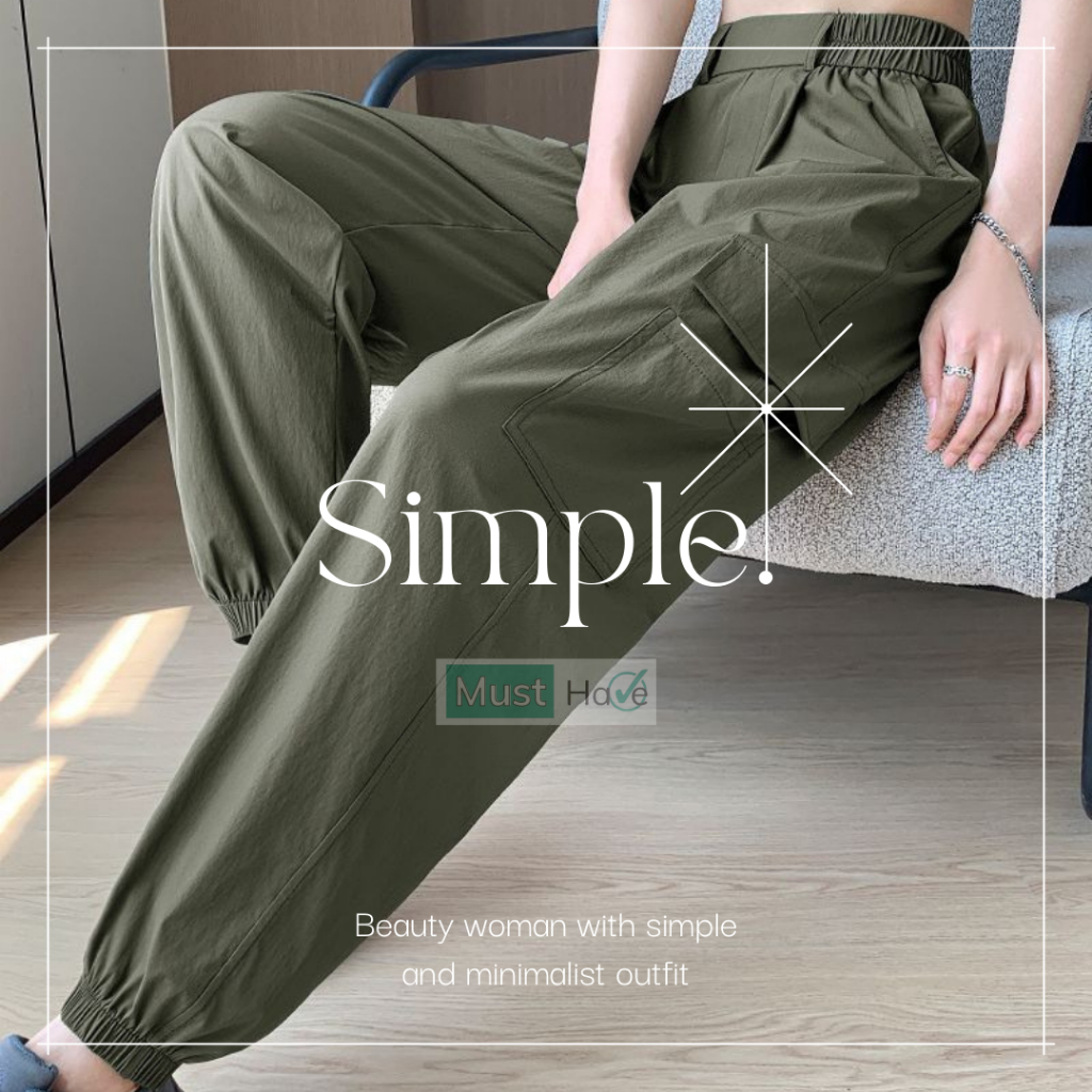 Quần Joggers Must Have size lớn, cá tính, năng động và mỏng mát với thiết kế túi hộp