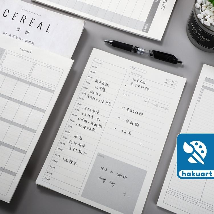 Bộ 50 Tờ Giấy Note Ghi Chú Dáng Dài Không Dính Đa Năng Cho Học Sinh - Văn phòng phẩm Hakuart