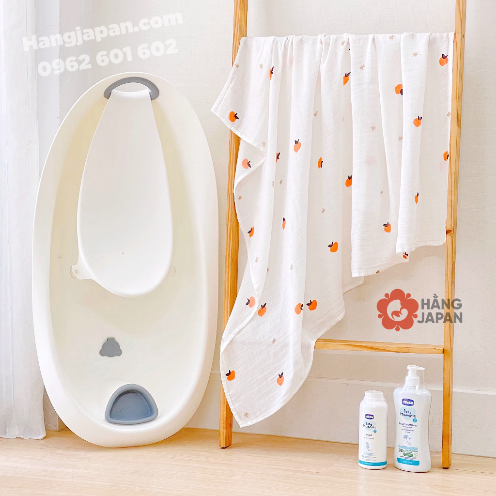 Set 2 khăn tắm sợi tre Monona siêu mềm mại cho bé 100*120 cm họa tiết ngẫu nhiên - Chính Hãng