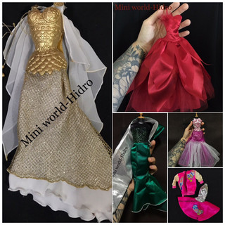 Váy dạ hội cho búp bê Barbie chính hãng mã A