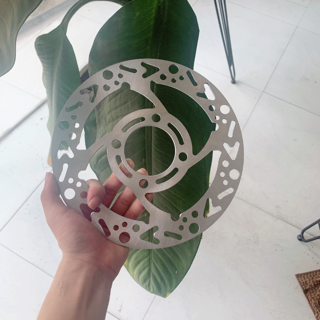 Đĩa phay trước như zin Sirius, wave, dream_đĩa long 4 lỗ size 220mm, gắn thông dụng_Đĩa hình cộng TMT