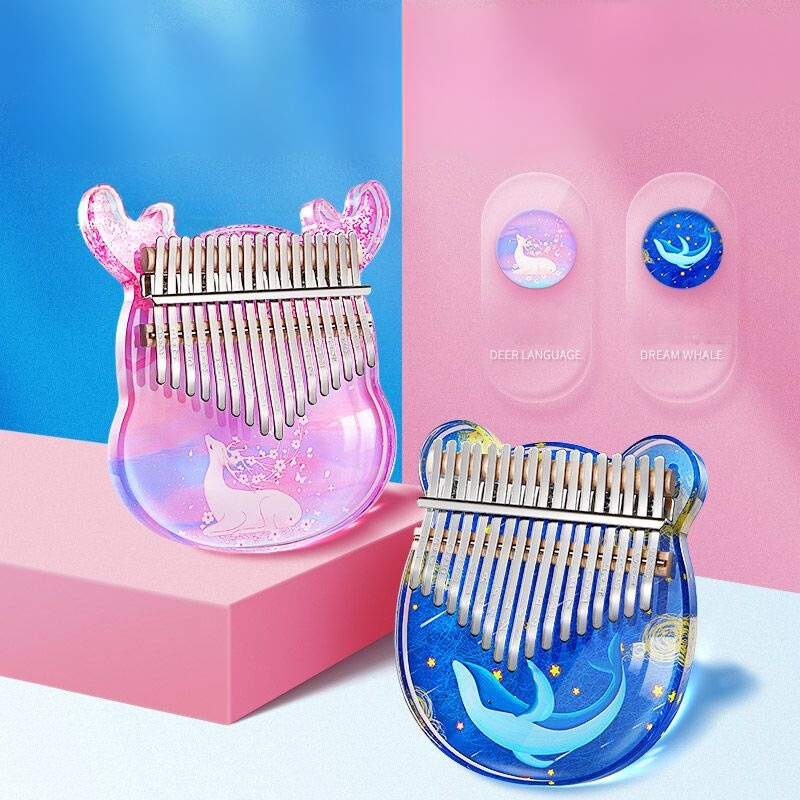 Đàn Kalimba Phim Hoạt Hinh 17 Phím, Đàn Kalimba Acrylic Chính Hãng
