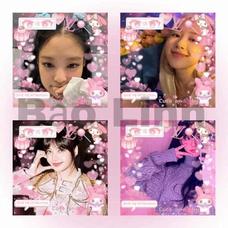 Box mix sticker niêm phong blackpink nhiều mẫu
