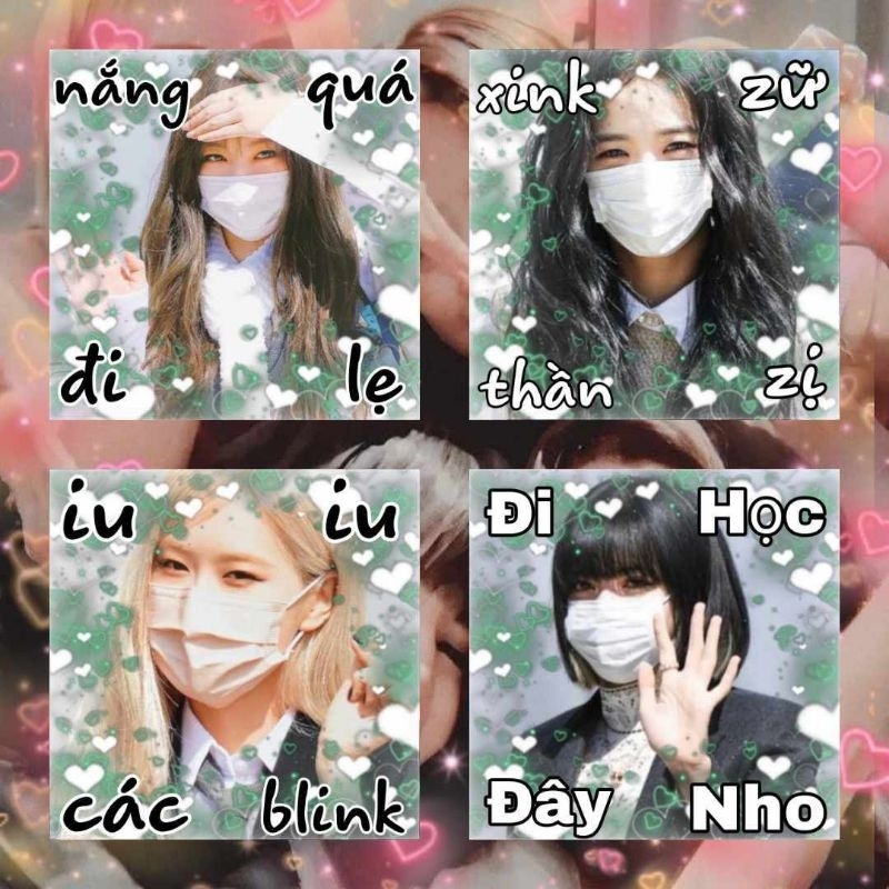 Box mix sticker niêm phong blackpink nhiều mẫu