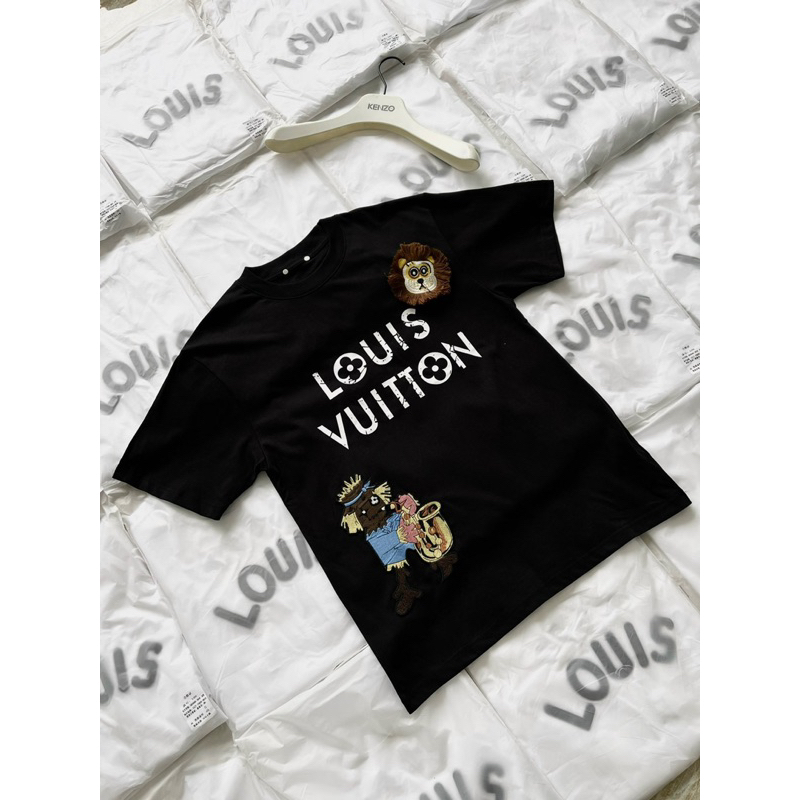 Áo thun - Louis Vuitton - LV thêu Lion sư tử new SS2023