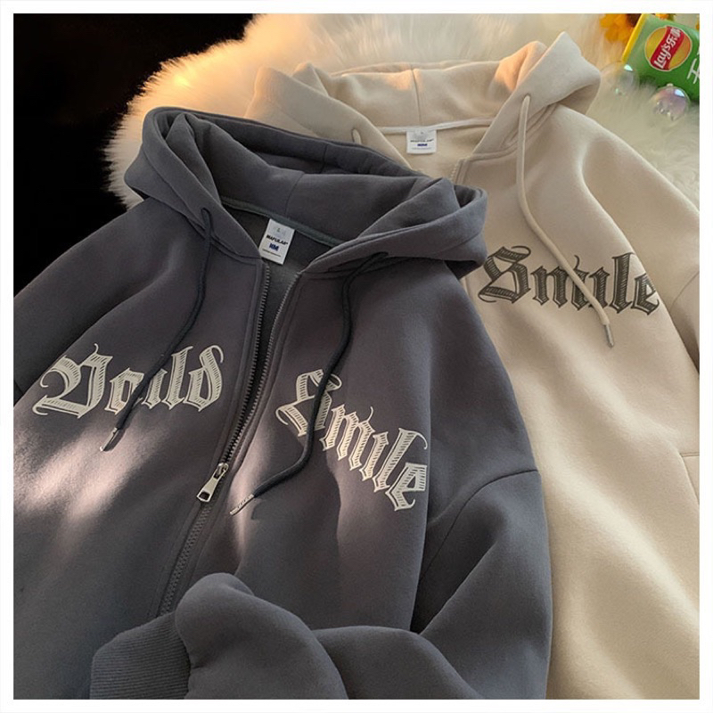Áo hoodie zip nam nữ , áo khoác nam nữ chất nỉ bông 2 lớp in chữ MILE Dày Dặn 2023