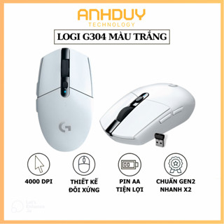 Chuột máy tính không dây Logitech G304 OEM Gen2 màu trắng DPI 4000 siêu nhạy thiết kế đẹp chuyên chuột chơi game