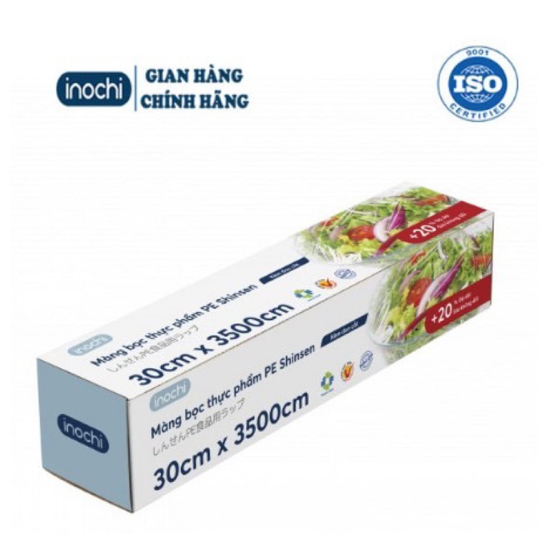 Màng bọc thực phẩm -PE Shinsen 35M của INOCHI giúp bảo quản thực phẩm an toàn tiện lợi và bảo vệ sức khỏe