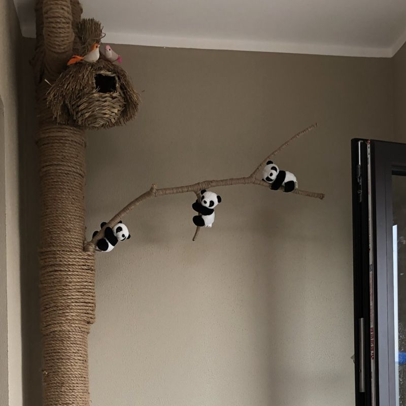 Gấu Trúc Ôm Cây Có Kẹp Trang Trí Để Bàn Quà Tặng Đáng Yêu